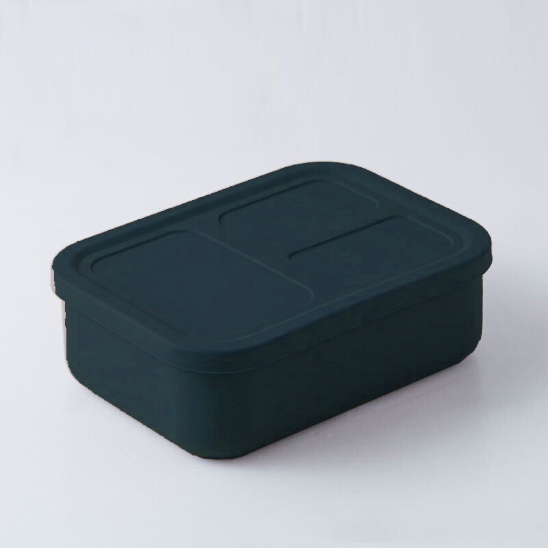 Versatyle Platinum Silicone Bento Box, Leak Proof Lunch Box with 3 Removable Compartments, Container Snack Box, Microwave, Freezer and Dishwasher Safe