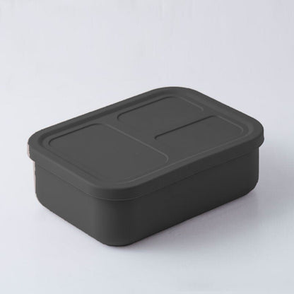 Versatyle Platinum Silicone Bento Box, Leak Proof Lunch Box with 3 Removable Compartments, Container Snack Box, Microwave, Freezer and Dishwasher Safe